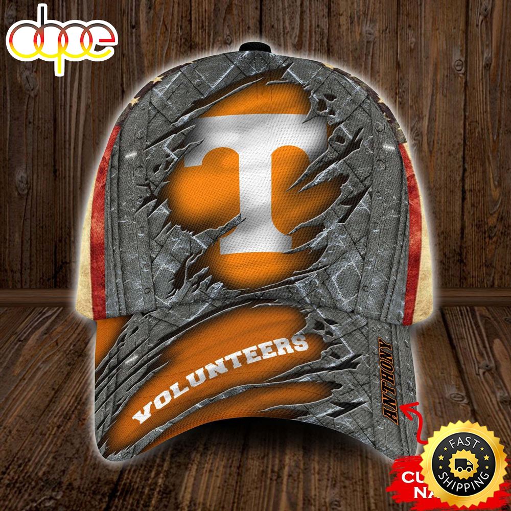 Personalized Tennessee Volunteers USA Flag All Over Print 3D Baseball Cap
