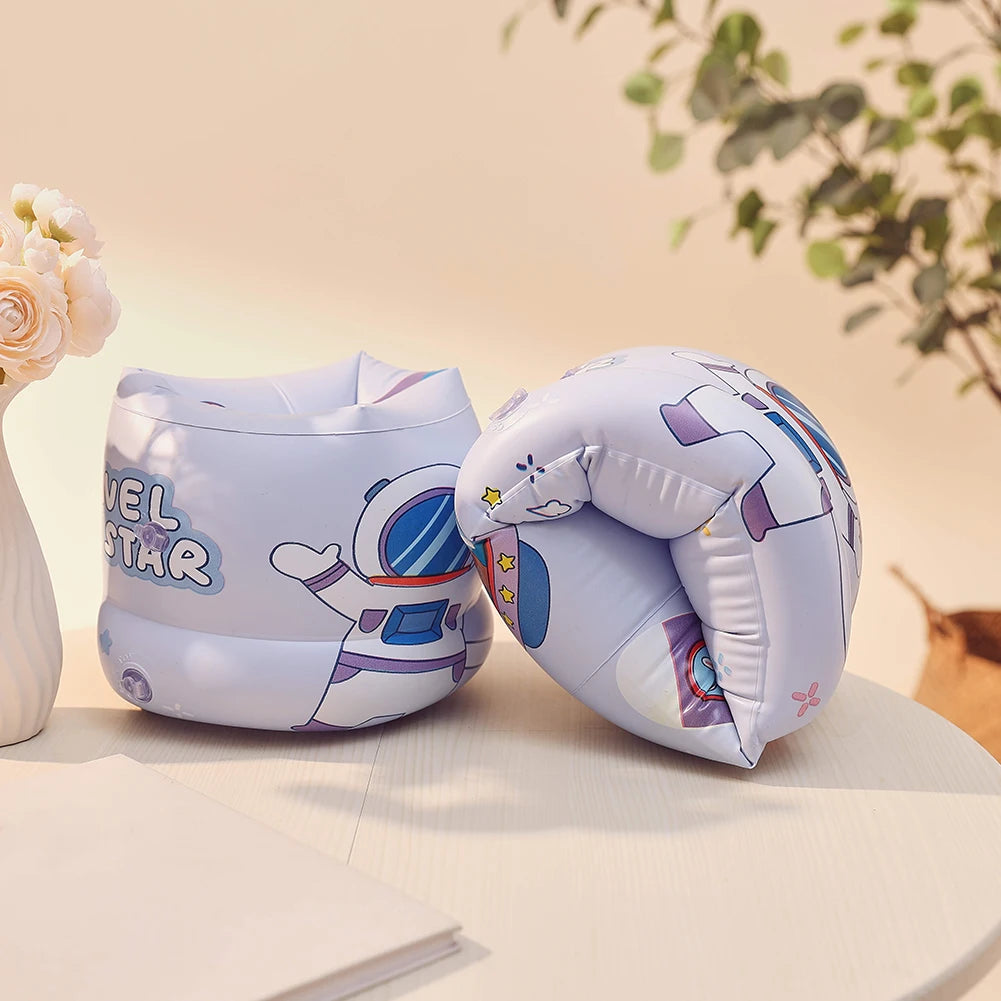 Cute Swim Floater Sleeves Inflatable Swimming Arm Float Rings Safe Swim Floating Rings for Kids Toddlers and Adults