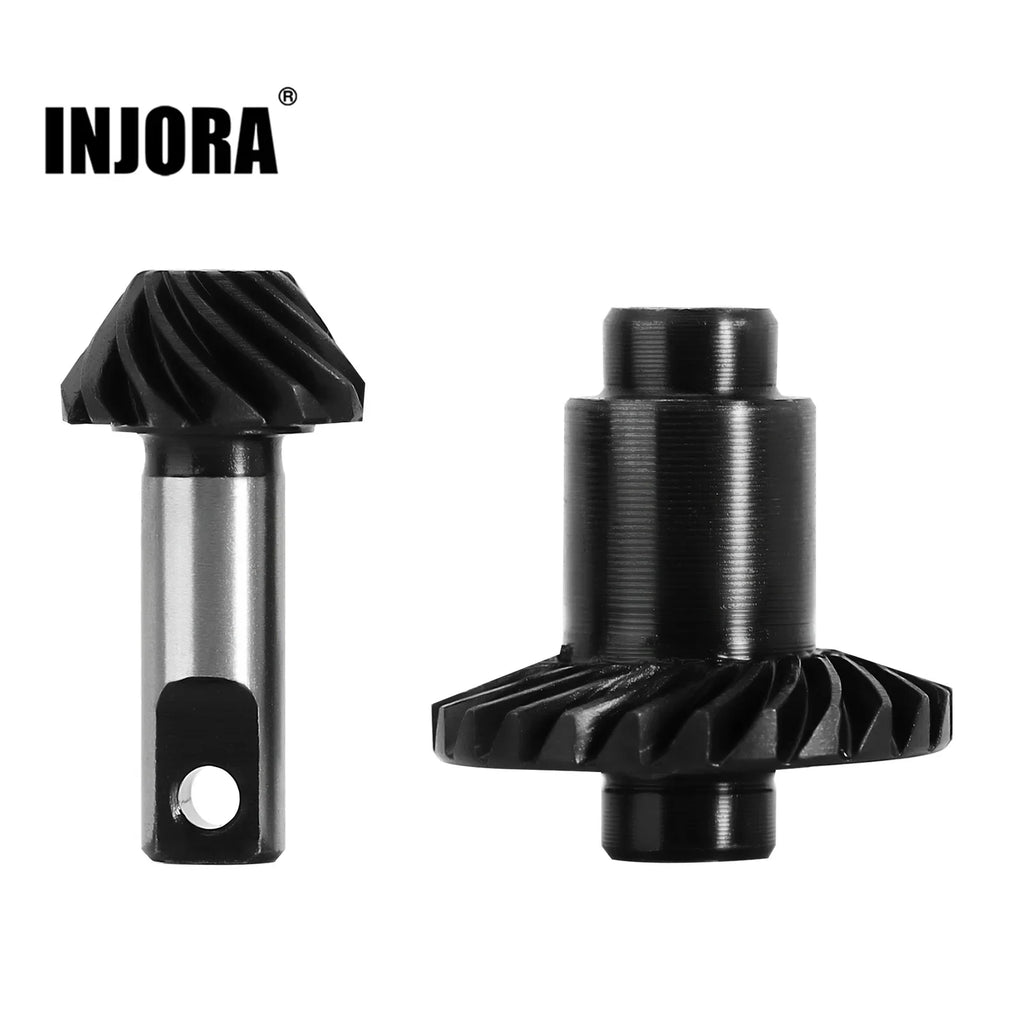 INJORA Steel Alloy Overdrive Underdrive Helical Axle Gear Set for 1/18 RC Crawler Car TRX4M TRX-4M Upgrade Accessories