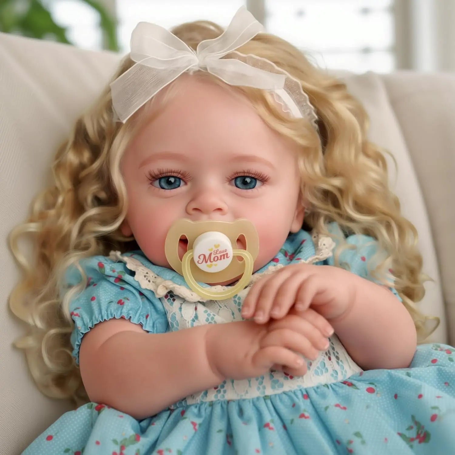 BABESIDE Lifelike Reborn Baby Dolls - 20 " Realistic-Newborn Baby Dolls Blond Girl with Accessories For Kids Age 3+