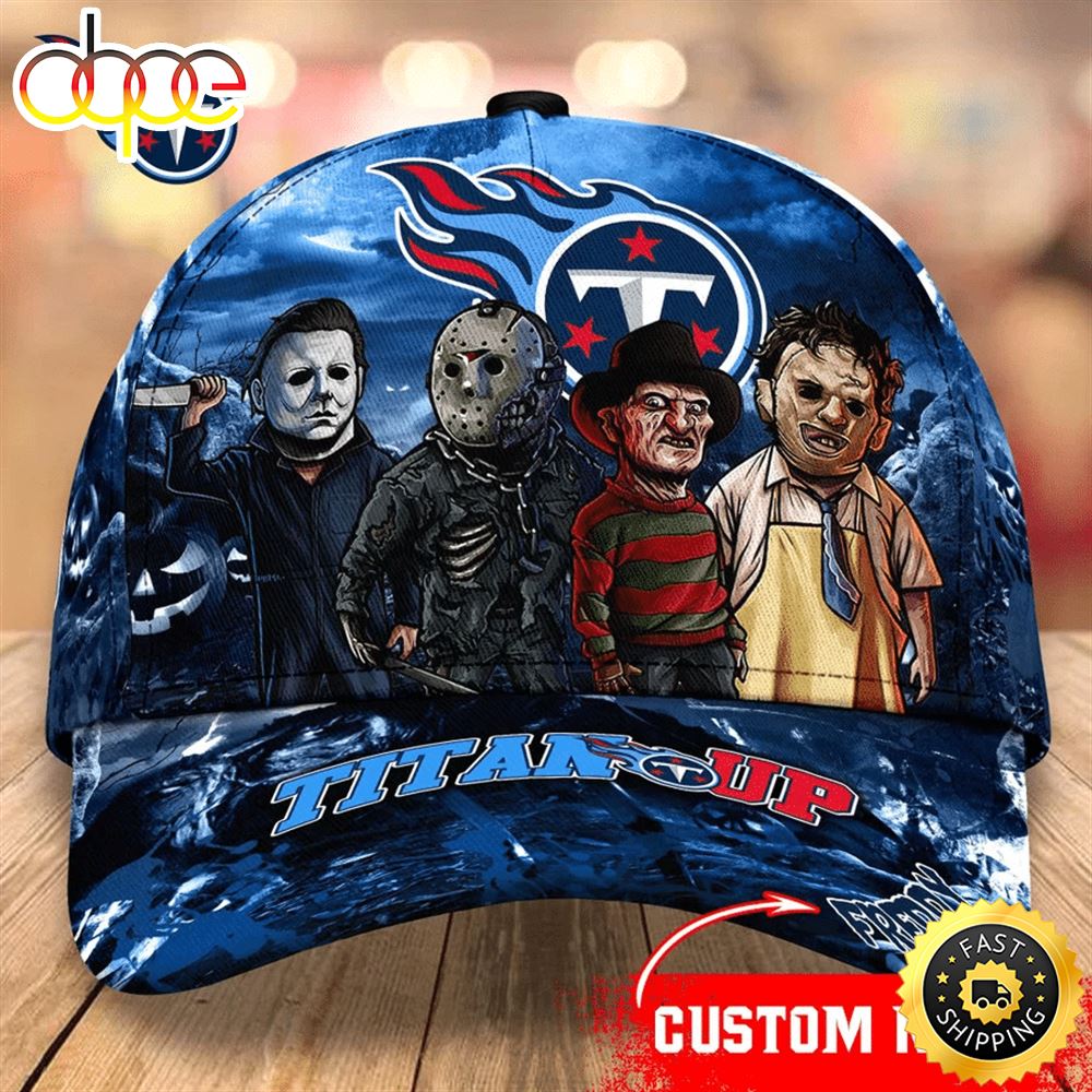 Tennessee Titans  Nfl Personalized Trending Cap Mixed Horror Movie Characters
