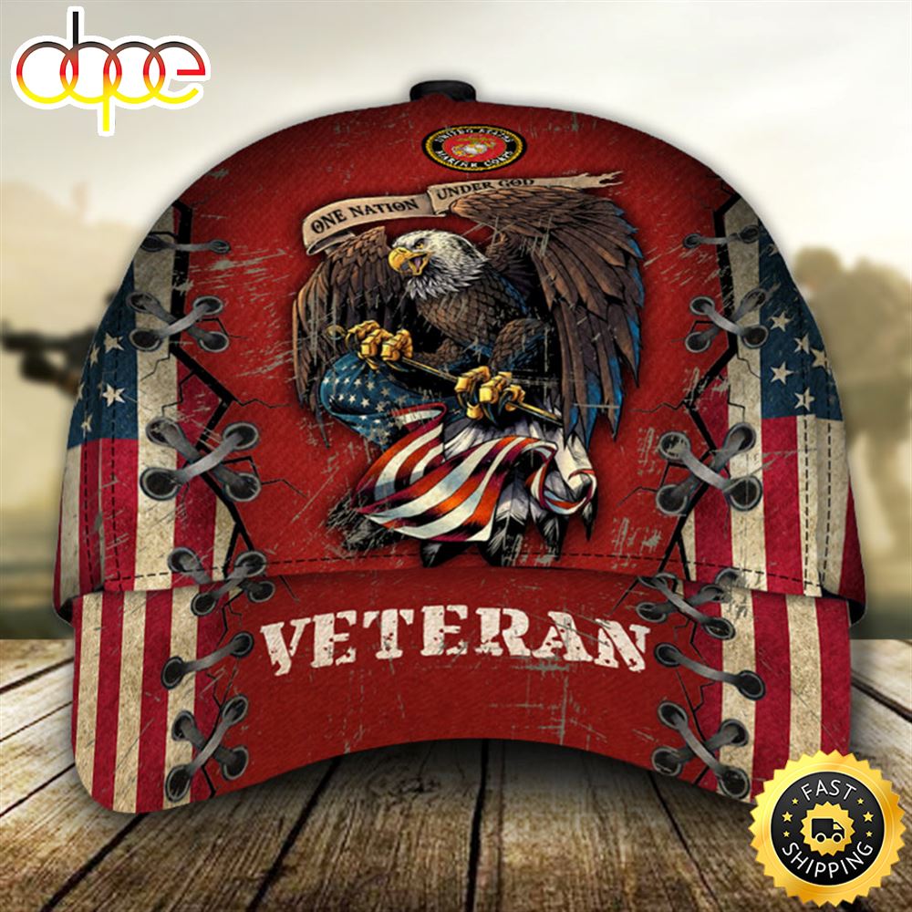 U.S.M.C One Nation Under God Classic Cap