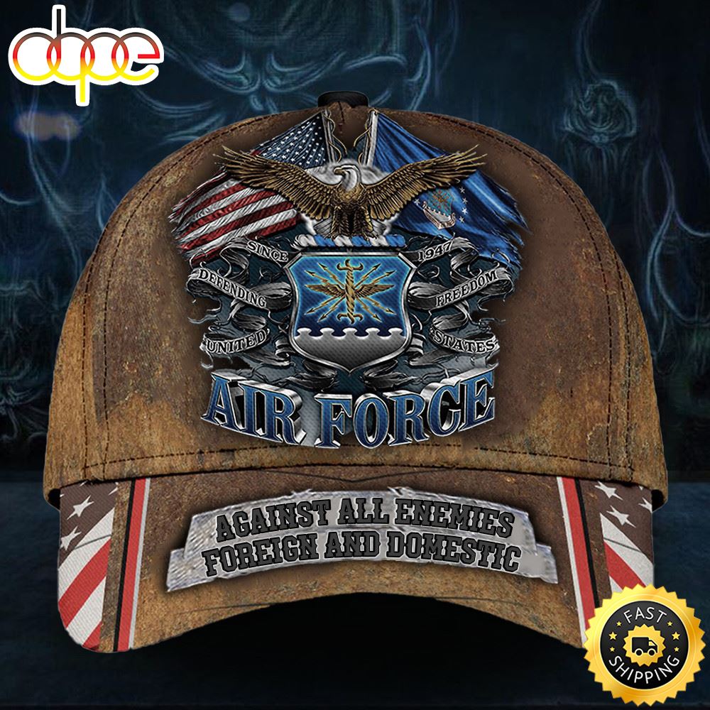 Veteran American Flag Hat Proud US Military Air Force Veteran Hat Old Retro Logo Proud Served US Navy Veteran USAF Cap Merch Hat Classic Cap