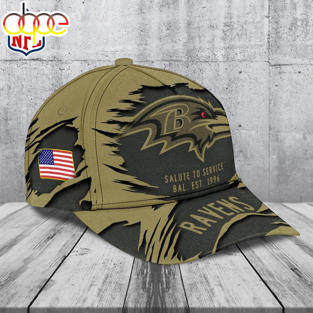 Baltimore Ravens 2025 Salute to Service Classic Baseball Cap
