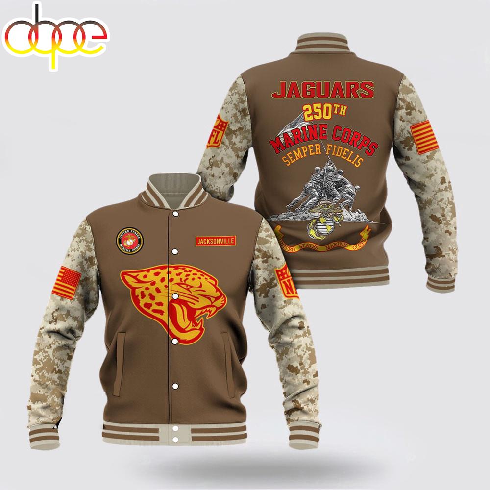 Jacksonville Jaguars x US Marine Corps Baseball Jacket