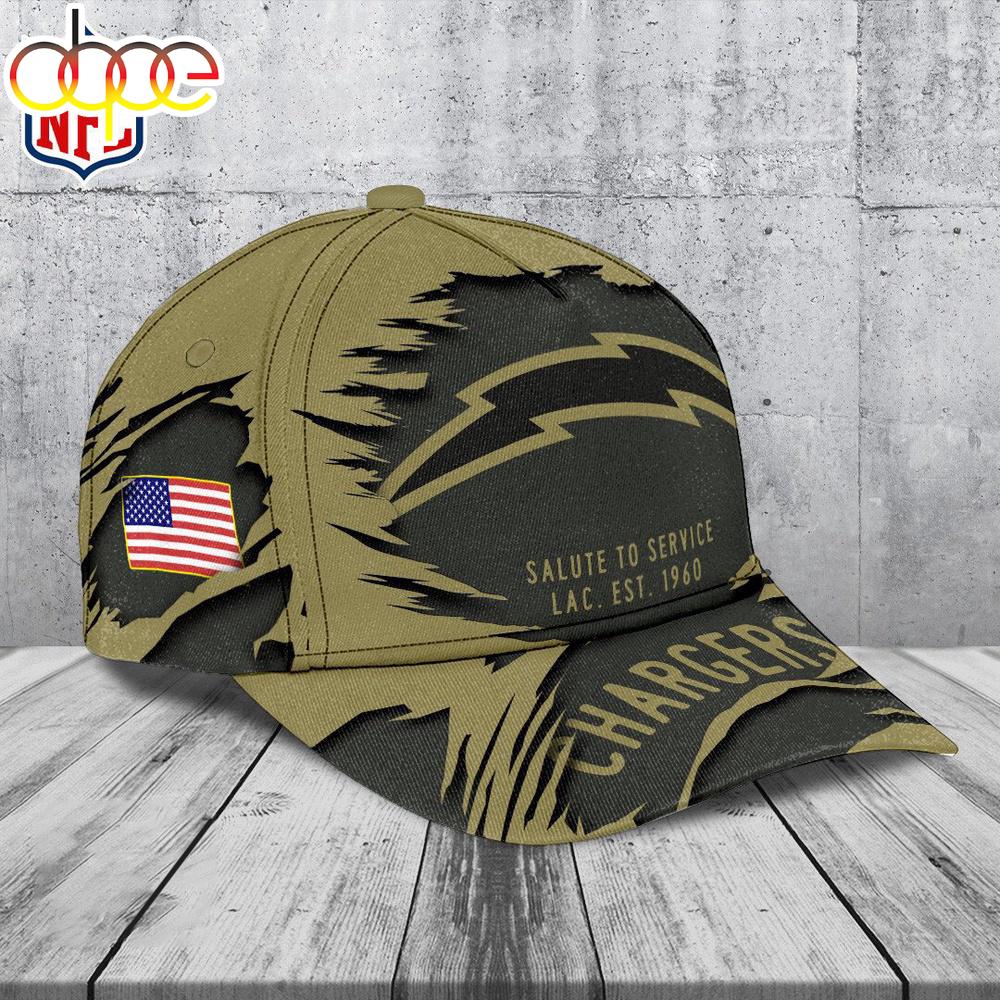 Los Angeles Chargers 2025 Salute to Service Classic Baseball Cap