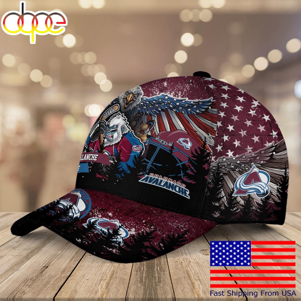 NHL Colorado Avalanche Mascot Logo Custom Name Baseball Cap