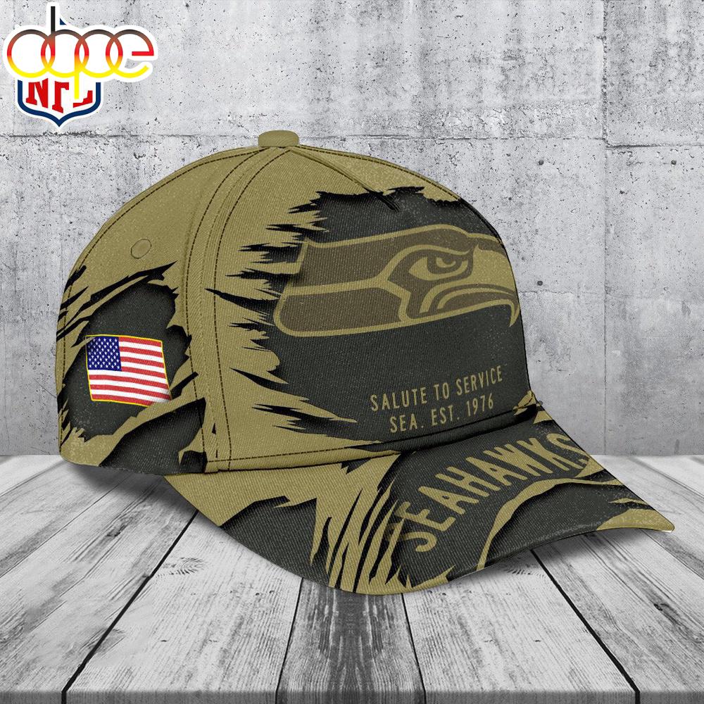 Seattle Seahawks 2025 Salute to Service Classic Baseball Cap