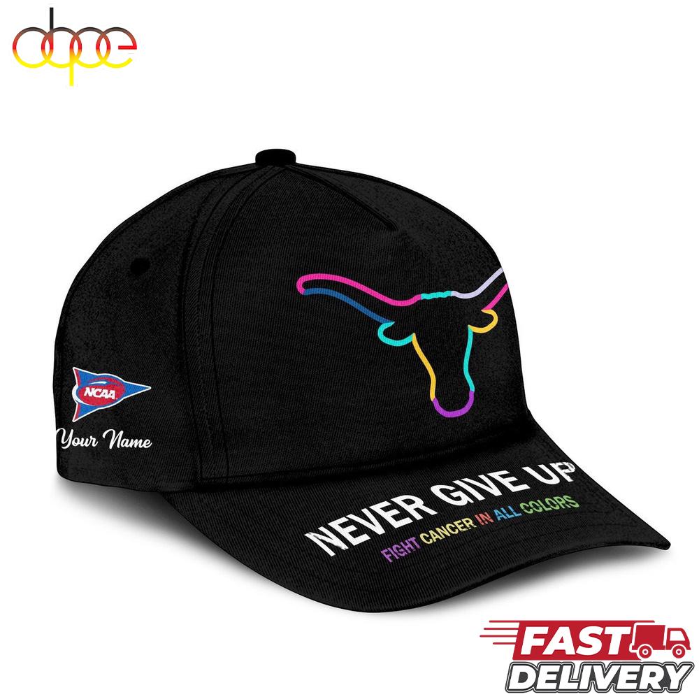Texas Longhorns NCAA Fight Cancer In All Colors Baseball Cap
