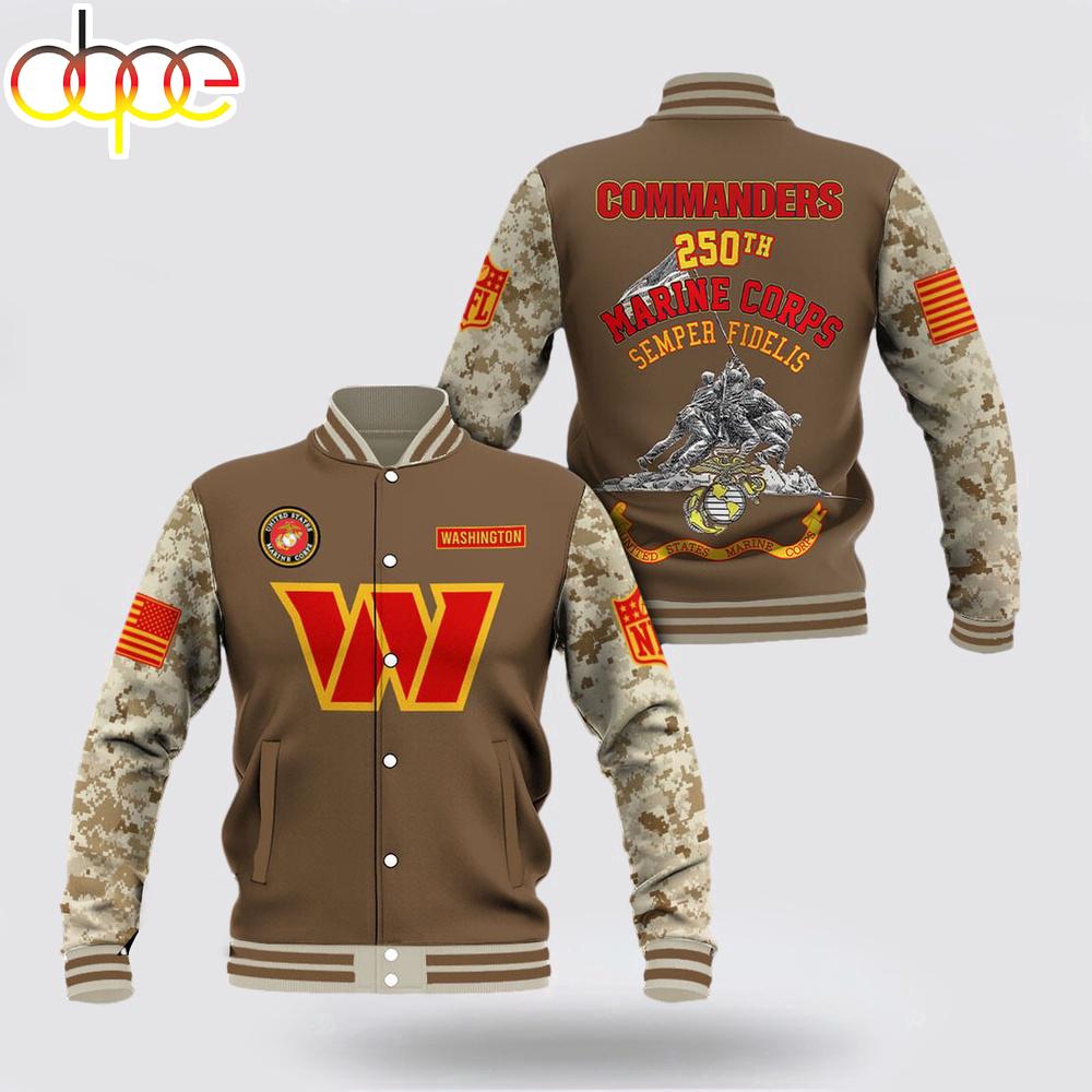 Washington Commanders x US Marine Corps Baseball Jacket